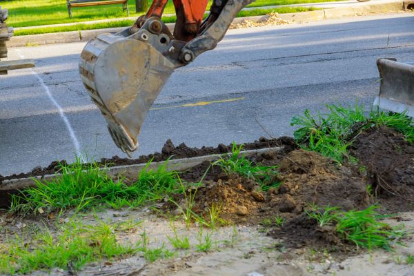 Sewer Line Trenching in Longmont