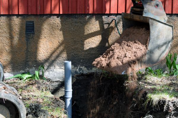 Sewer Line Digging in Longmont