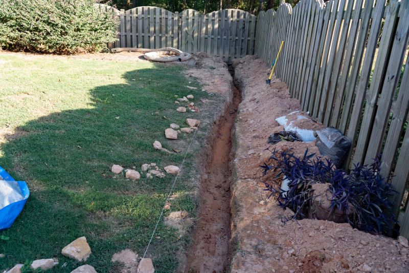 Downspout Trenching